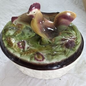 Ceramic Rooster Decorative Bowl